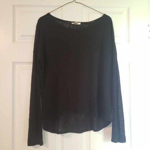 Bozzolo Sheer/Tight knit Blouse, Size Large Fits Medium